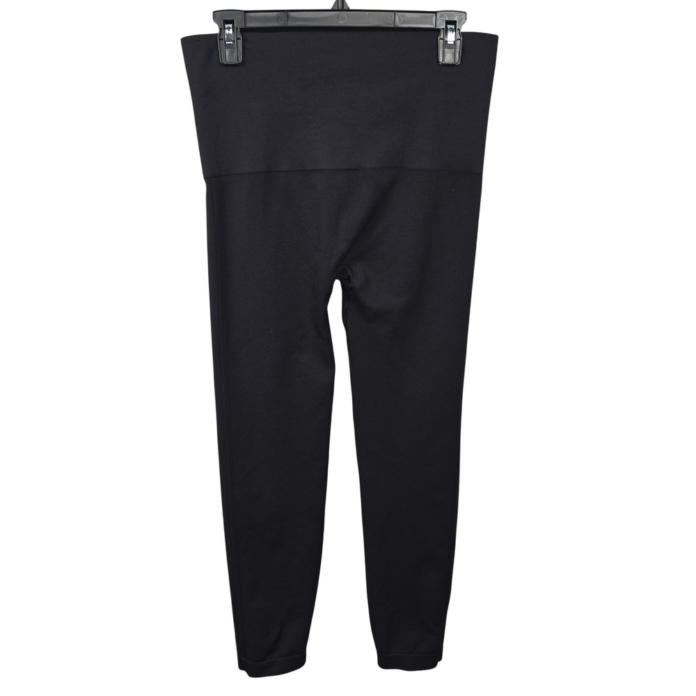 SPANX Look At Me Now Black Seamless Leggings Strech High Waisted Womens 1X